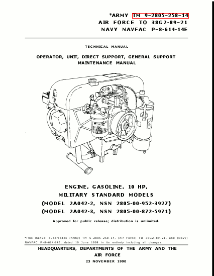 TM 9-2805-258-14 Technical Manual